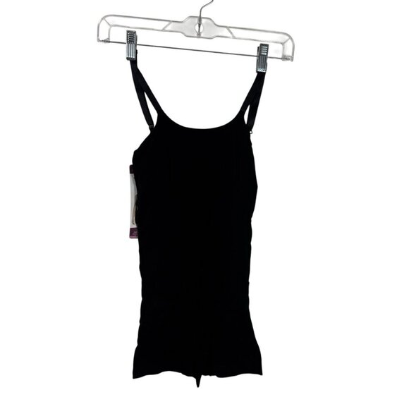 CURVEEZ Women's Plus 2XL Second Skin Hip Hugger Bodysuit Under Bust Black NWT - Picture 2 of 16